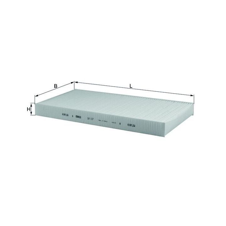 Filtras, salono oras MAHLE LA 117