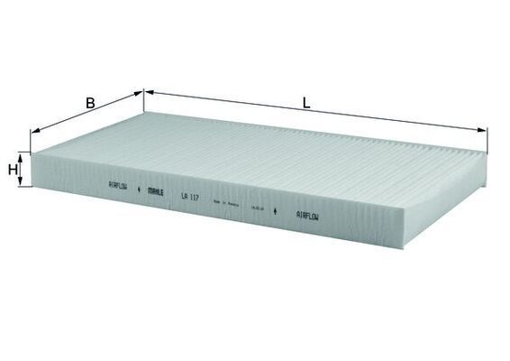 Filtras, salono oras MAHLE LA 117