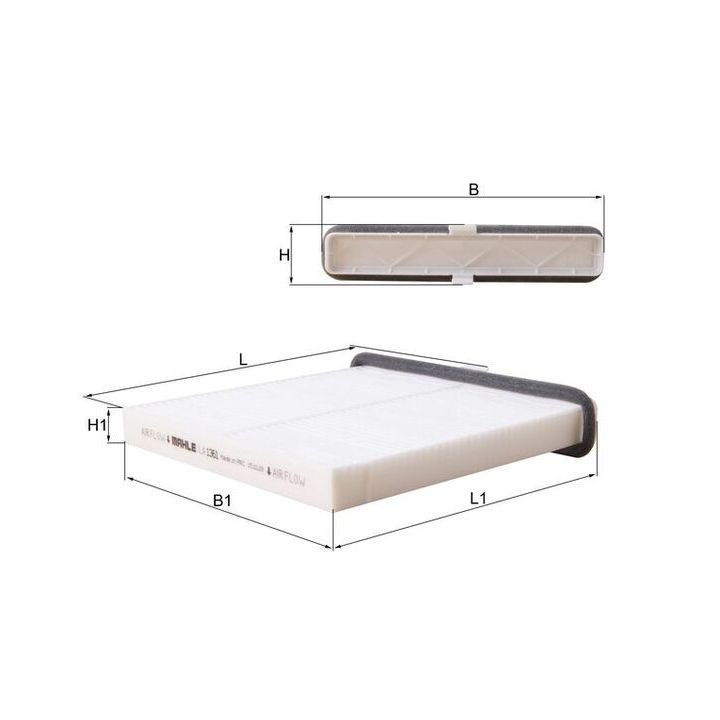 Filtras, salono oras MAHLE LA 1361