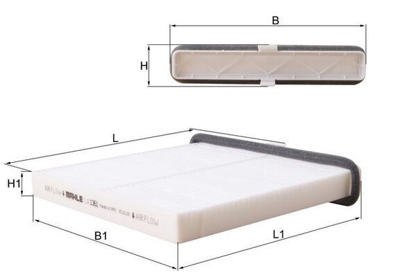 Filtras, salono oras MAHLE LA 1361