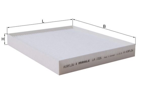 Filtras, salono oras MAHLE LA 1526