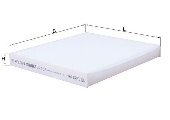 Filtras, salono oras MAHLE LA 158