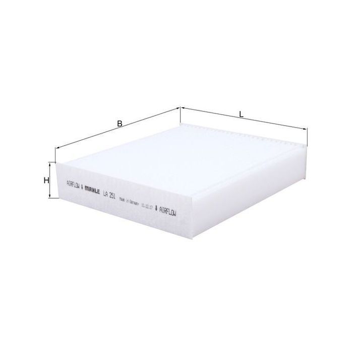 Filtras, salono oras MAHLE LA 251