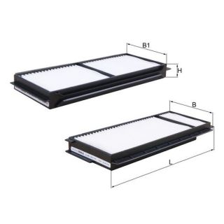 Filtras, salono oras MAHLE LA 346/S