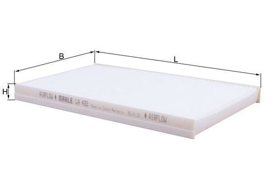 Filtras, salono oras MAHLE LA 422