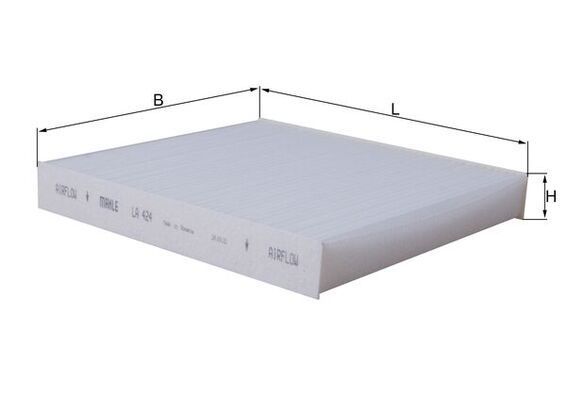 Filtras, salono oras MAHLE LA 424