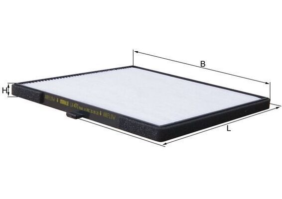 Filtras, salono oras MAHLE LA 471