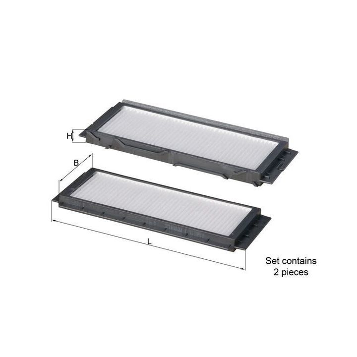 Filtras, salono oras MAHLE LA 501/S