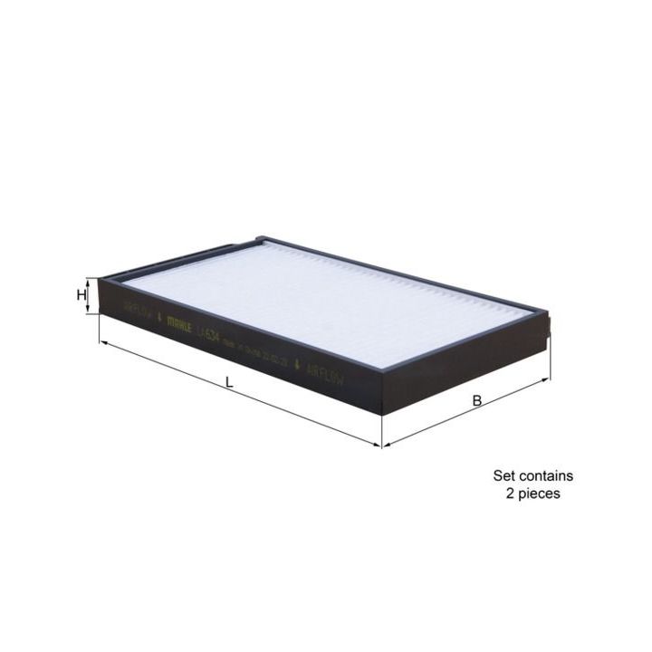 Filtras, salono oras MAHLE LA 634/S