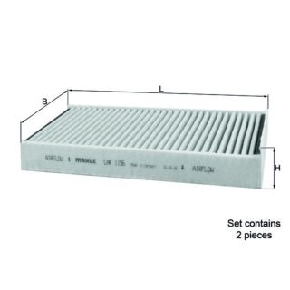 Filtras, salono oras MAHLE LAK 1156/S