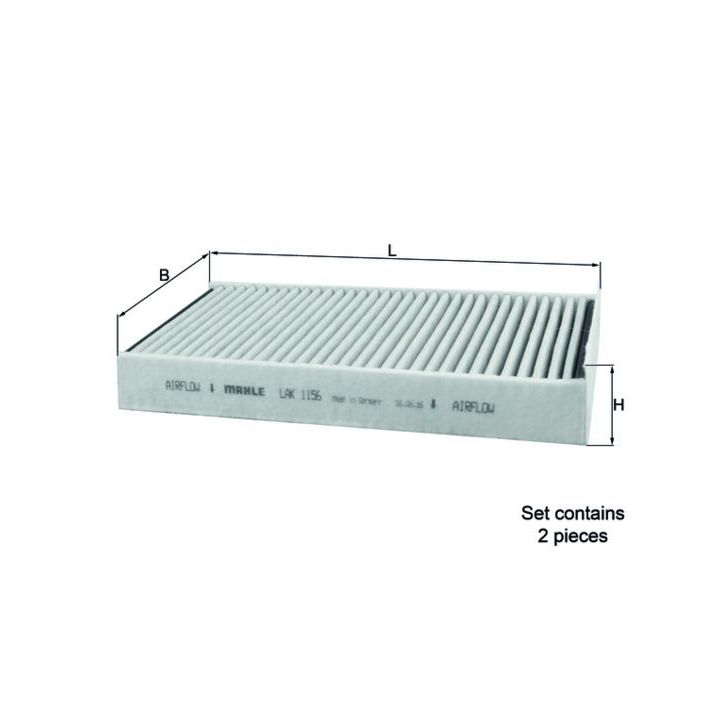 Filtras, salono oras MAHLE LAK 1156/S