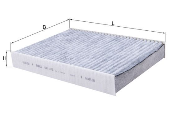 Filtras, salono oras MAHLE LAK 1173