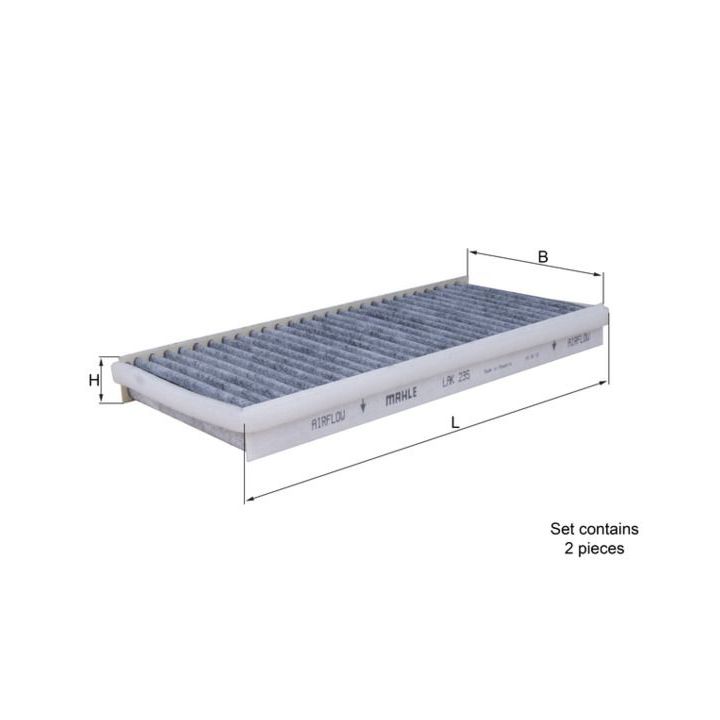 Filtras, salono oras MAHLE LAK 235/S