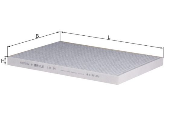 Filtras, salono oras MAHLE LAK 64