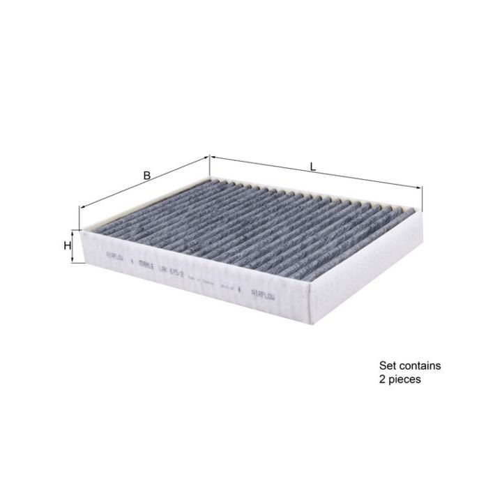 Filtras, salono oras MAHLE LAK 675/2/S