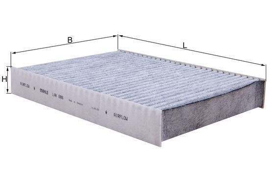 Filtras, salono oras MAHLE LAK 686