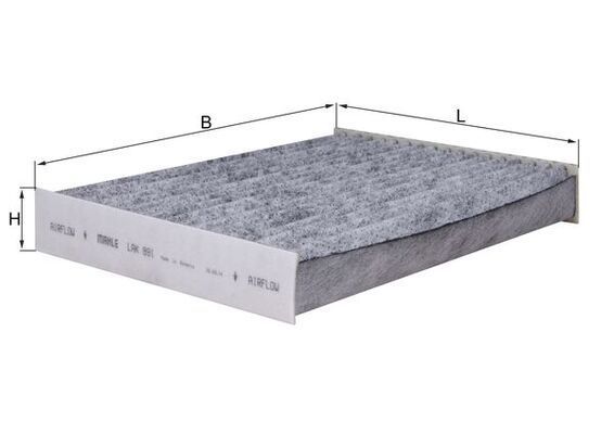 Filtras, salono oras MAHLE LAK 891