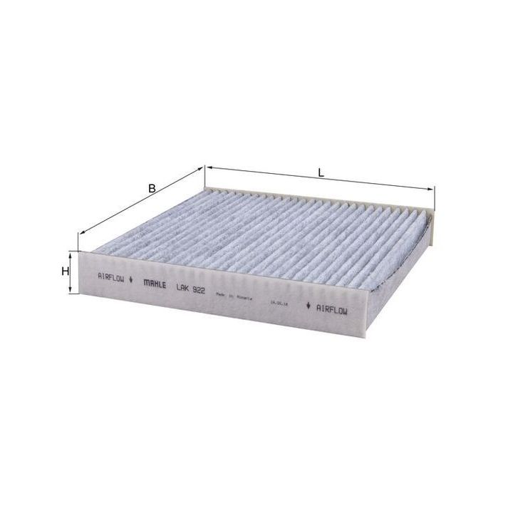 Filtras, salono oras MAHLE LAK 922