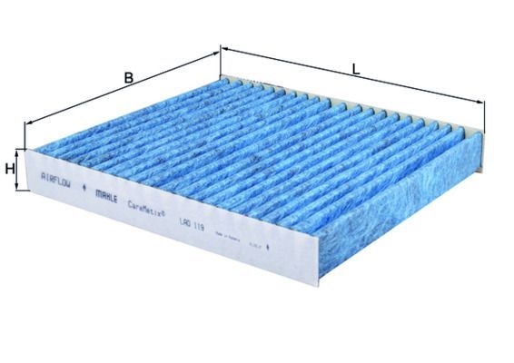 Filtras, salono oras MAHLE LAO 119