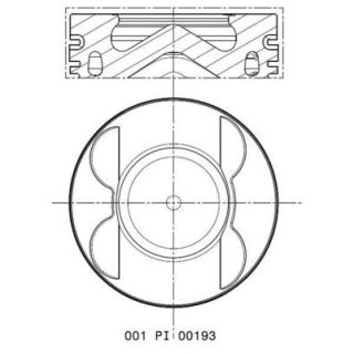 Stūmoklis MAHLE 001 PI 00193 000