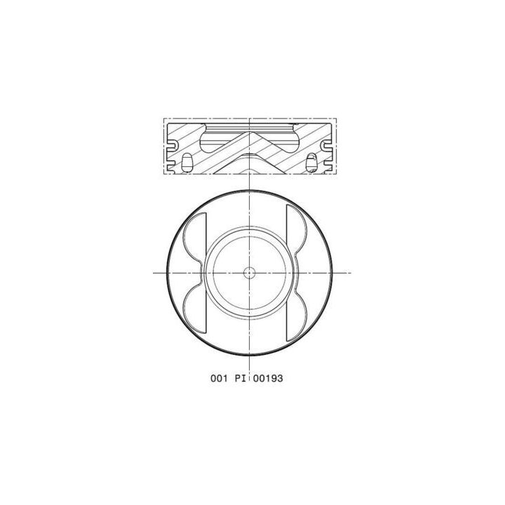 Stūmoklis MAHLE 001 PI 00193 001