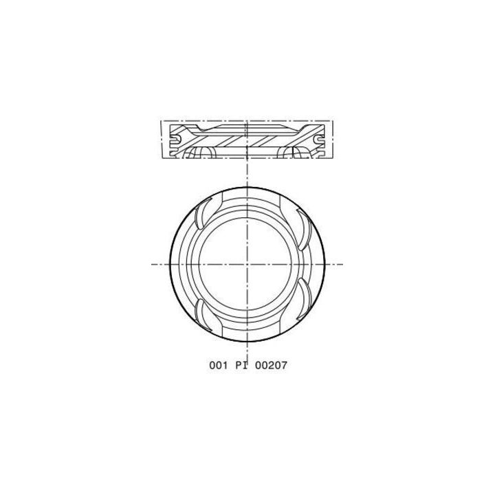 Stūmoklis MAHLE 001 PI 00207 000