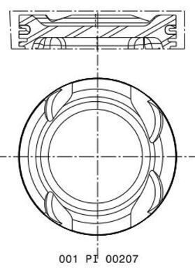 Stūmoklis MAHLE 001 PI 00207 000