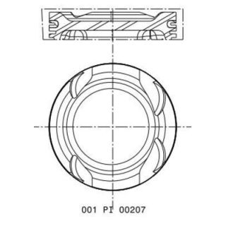 Stūmoklis MAHLE 001 PI 00207 002