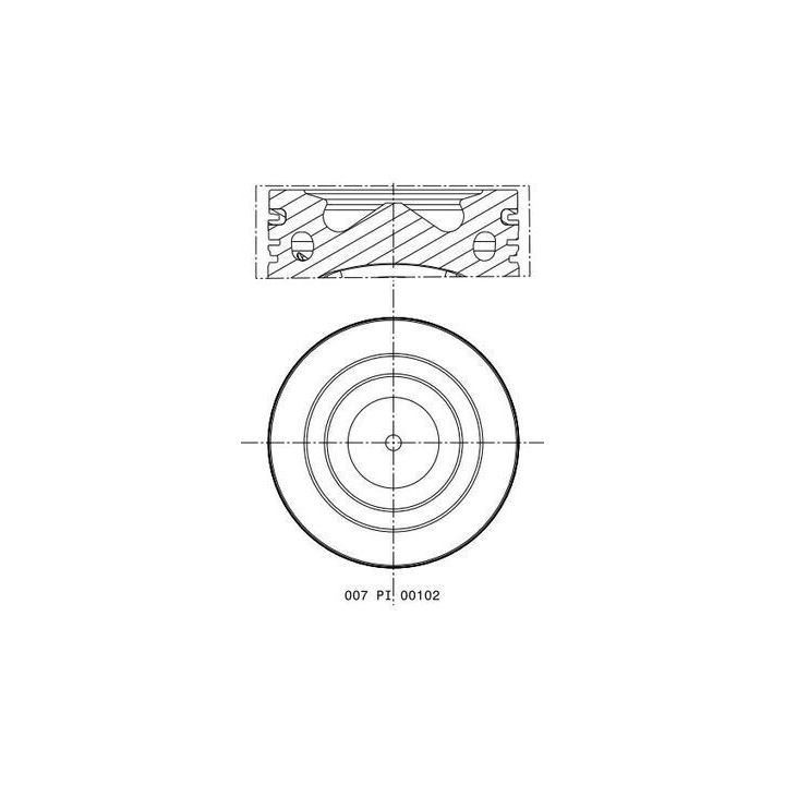 Stūmoklis MAHLE 007 PI 00102 002