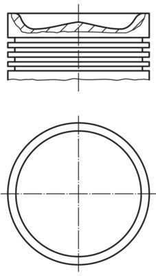Stūmoklis MAHLE 007 PI 00164 001
