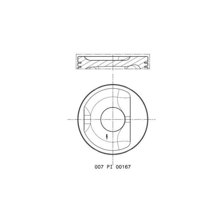 Stūmoklis MAHLE 007 PI 00167 001
