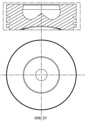 Stūmoklis MAHLE 008 37 00