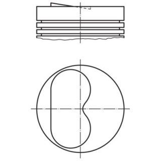 Stūmoklis MAHLE 009 25 00