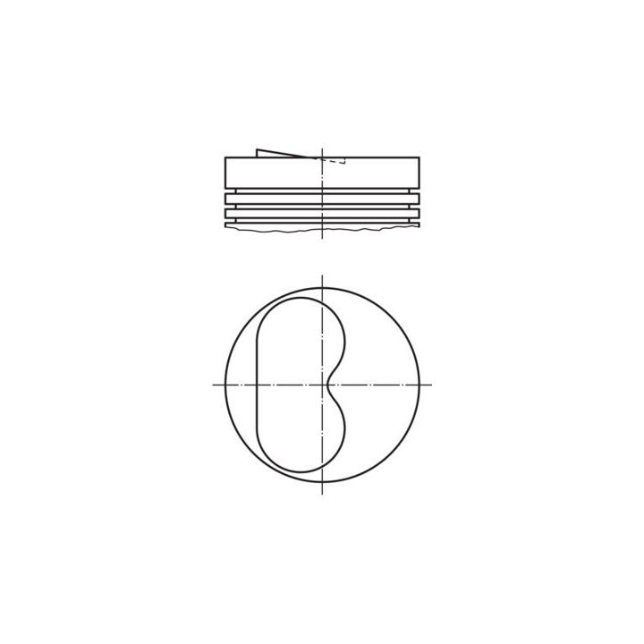 Stūmoklis MAHLE 009 49 00