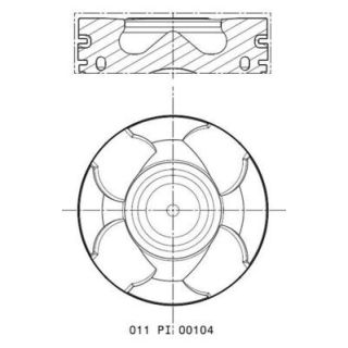 Stūmoklis MAHLE 011 PI 00104 000