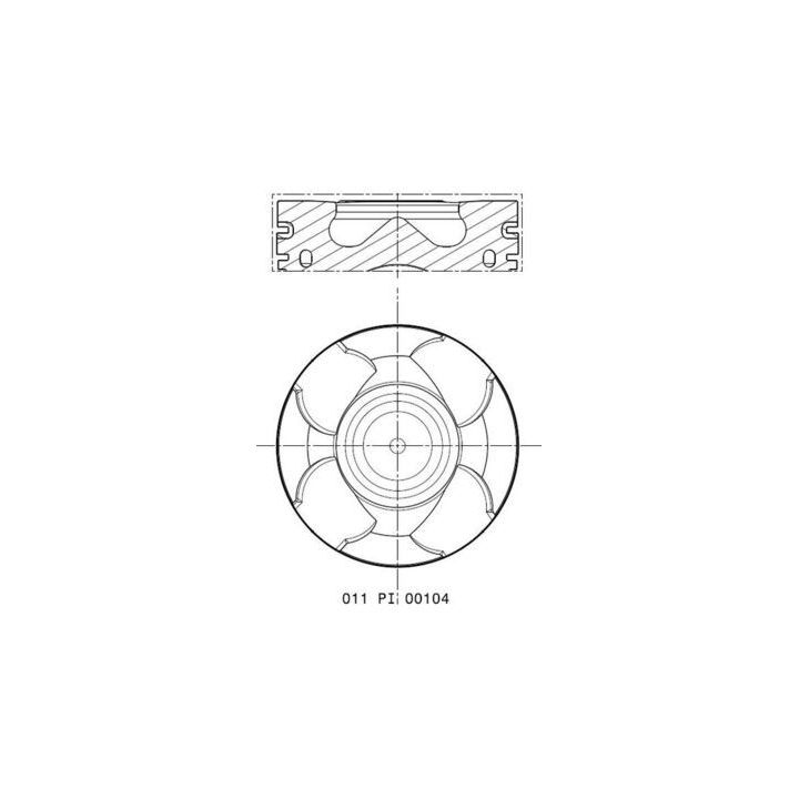 Stūmoklis MAHLE 011 PI 00104 000