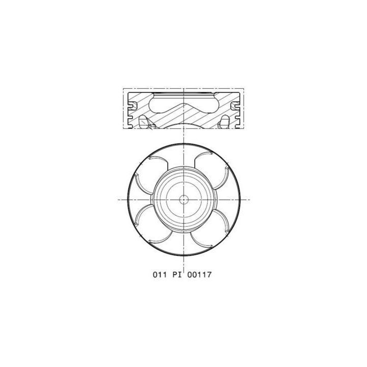 Stūmoklis MAHLE 011 PI 00117 001