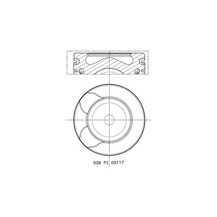 Stūmoklis MAHLE 039 PI 00117 001