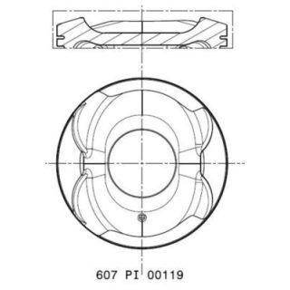 Stūmoklis MAHLE 607 PI 00119 002