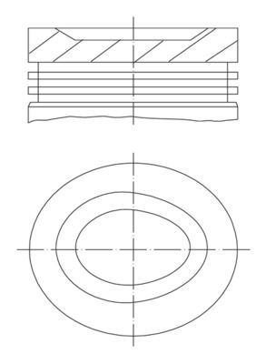 Stūmoklis MAHLE 681 08 02