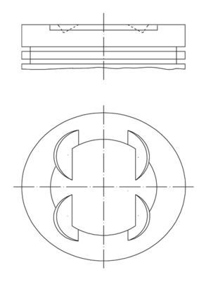 Stūmoklis MAHLE 681 PI 00109 001
