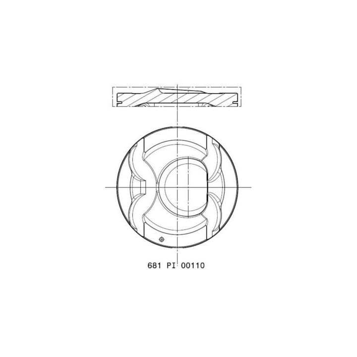 Stūmoklis MAHLE 681 PI 00110 002