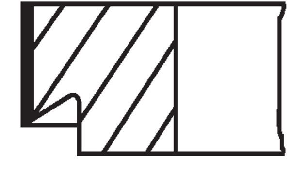 Stūmoklio žiedų komplektas MAHLE 007 28 N2