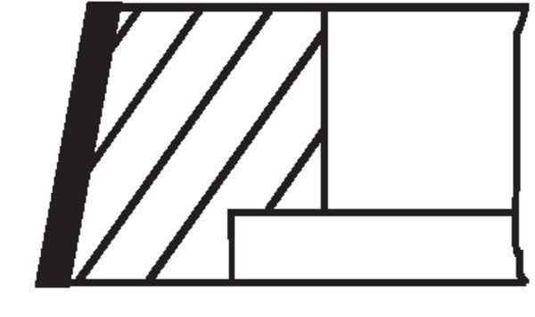 Stūmoklio žiedų komplektas MAHLE 008 05 V2