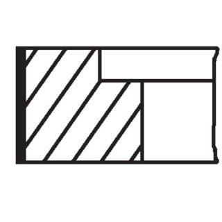 Stūmoklio žiedų komplektas MAHLE 009 32 N3