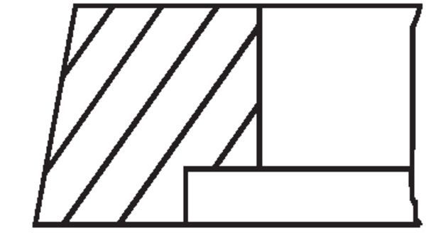 Stūmoklio žiedų komplektas MAHLE 009 54 N0