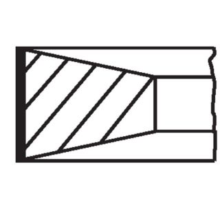 Stūmoklio žiedų komplektas MAHLE 009 90 N1