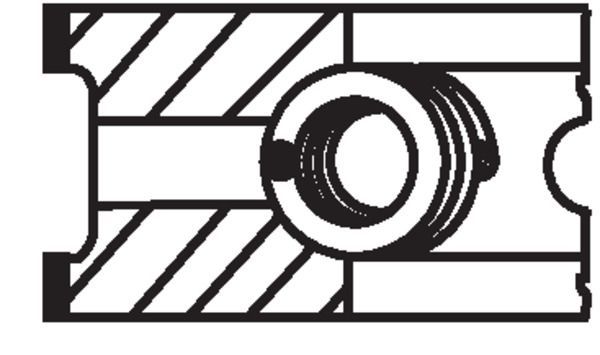 Stūmoklio žiedų komplektas MAHLE 021 62 N2