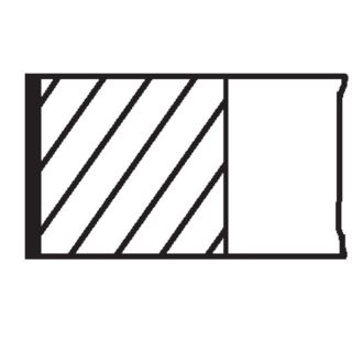 Stūmoklio žiedų komplektas MAHLE 021 RS 00130 0N2