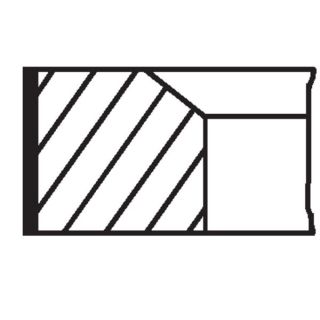 Stūmoklio žiedų komplektas MAHLE 022 26 N0